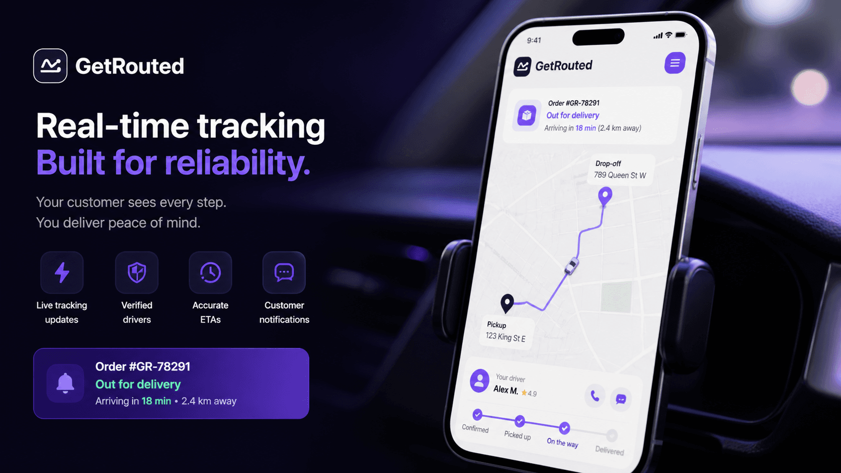 Driver app preview